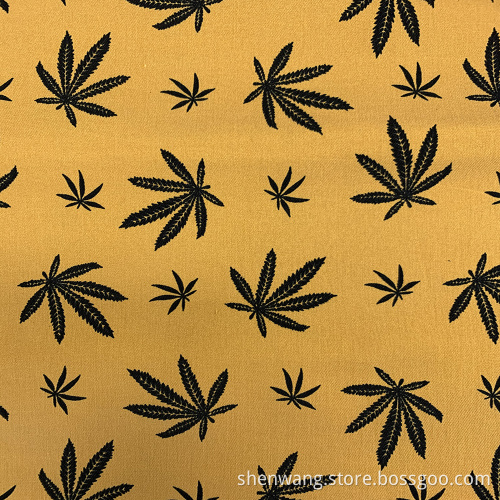 Light Yellow Flower Printed NR Bengaline Dress Fabrics